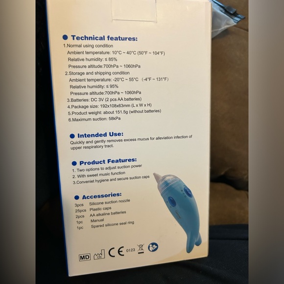 Berrcom Electric ⚡️ Baby 👶🏽 Nasal 👃 Aspirator w 2 Suction Modes & Music 🎼 - Picture 3 of 9